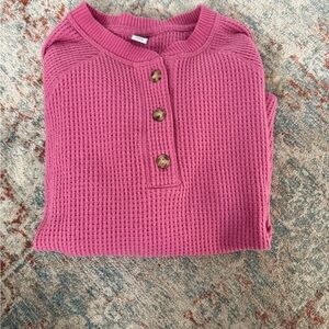 Old Navy Women's Raspberry Sweater with Button Accents